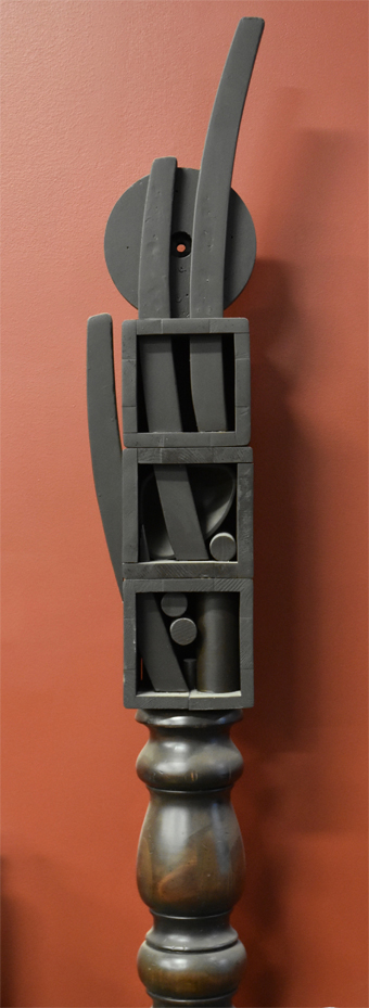 painted wooden sculpture