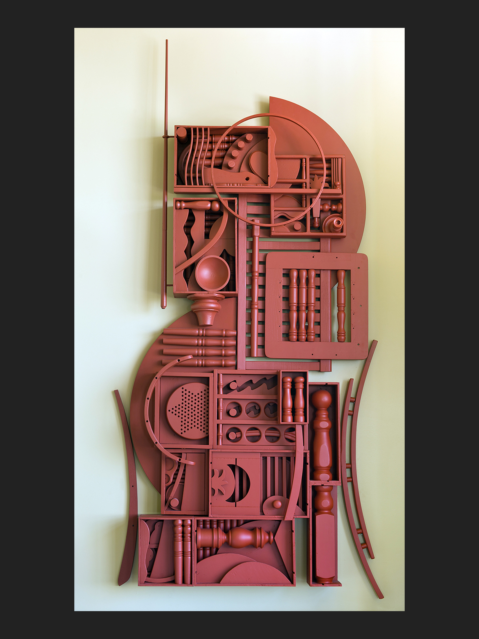 David Furman painted wooden sculpture