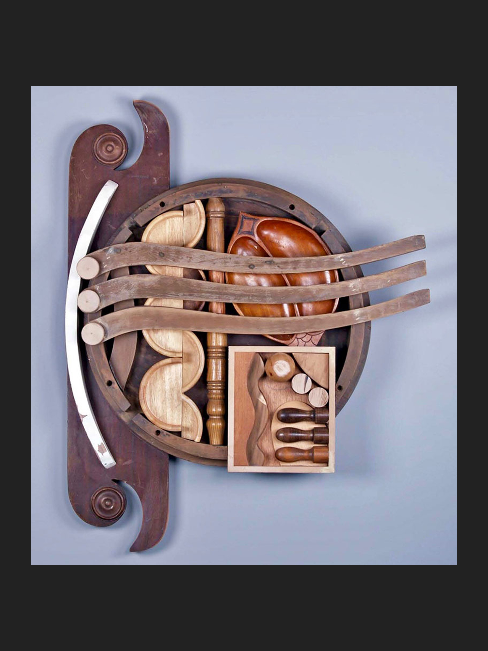 David Furman wooden collage sculpture