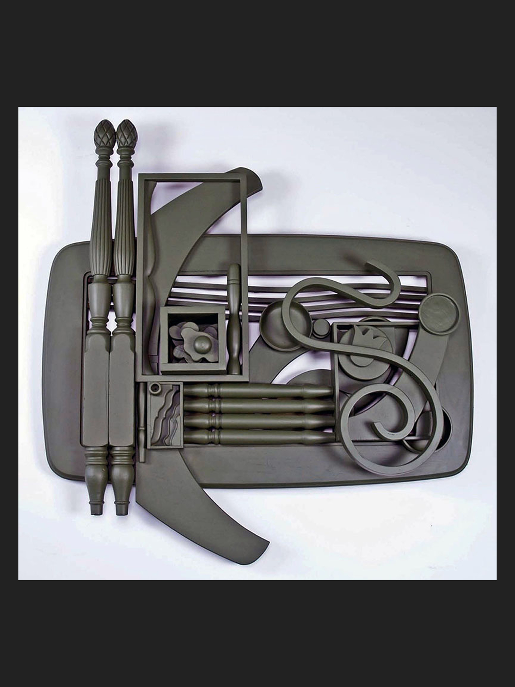 David Furman painted wooden sculpture