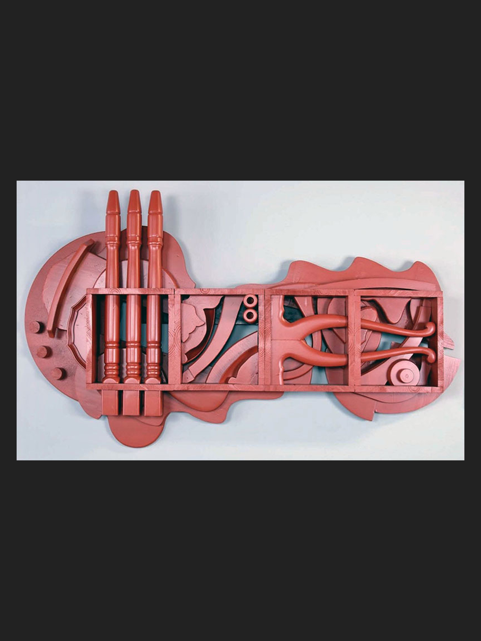 David Furman painted wooden sculpture