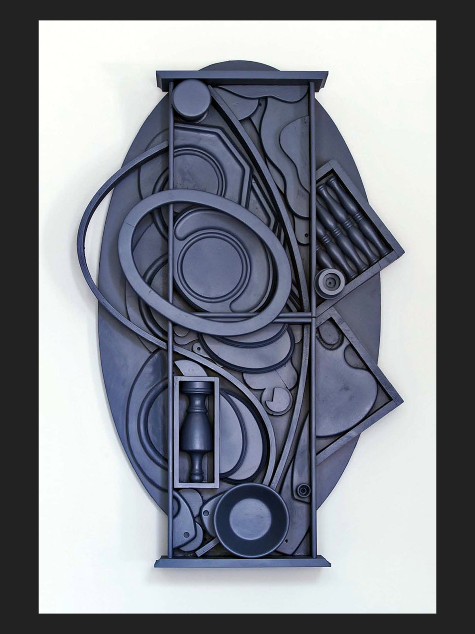 David Furman painted wooden sculpture