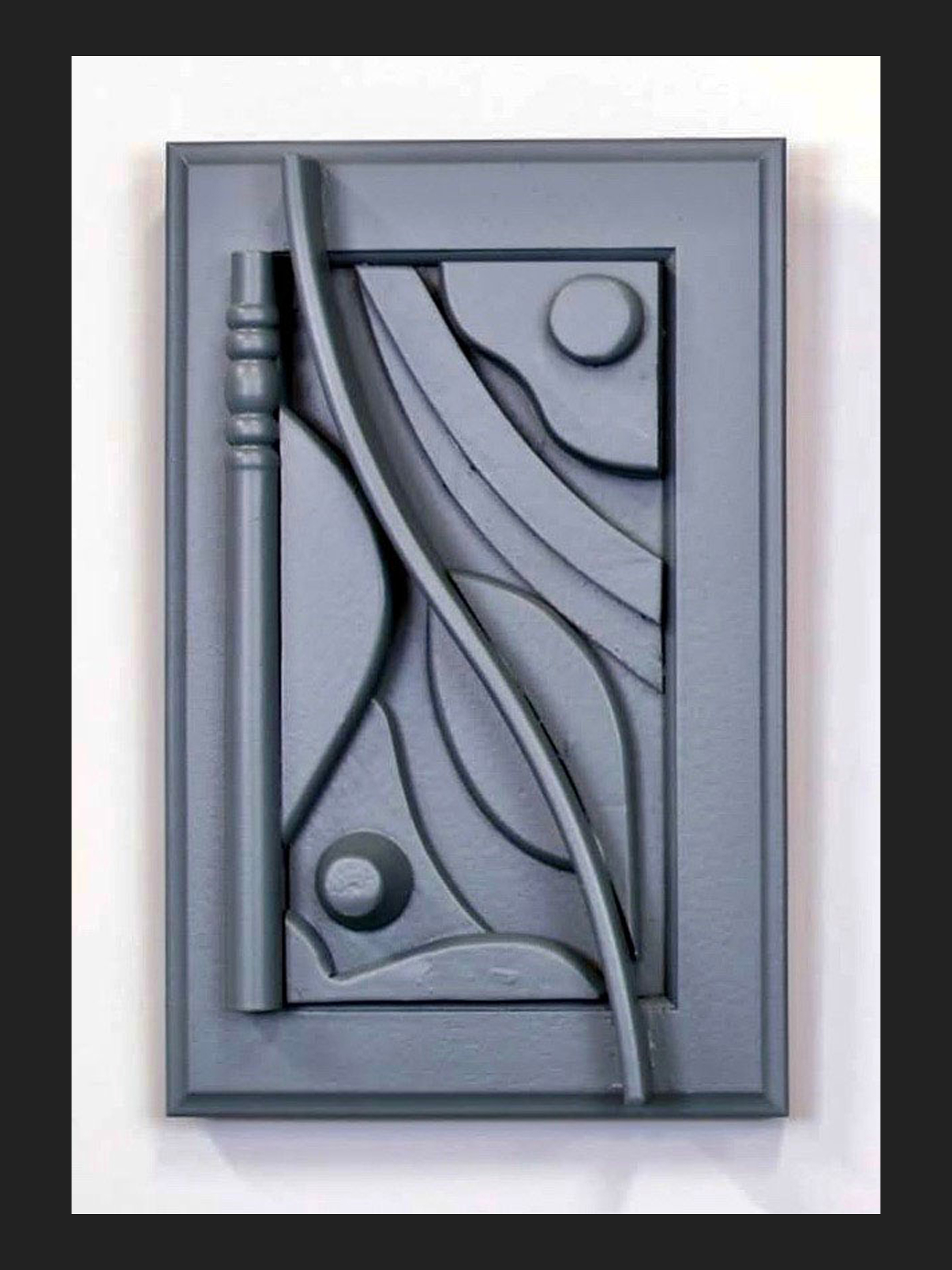 David Furman painted wooden sculpture