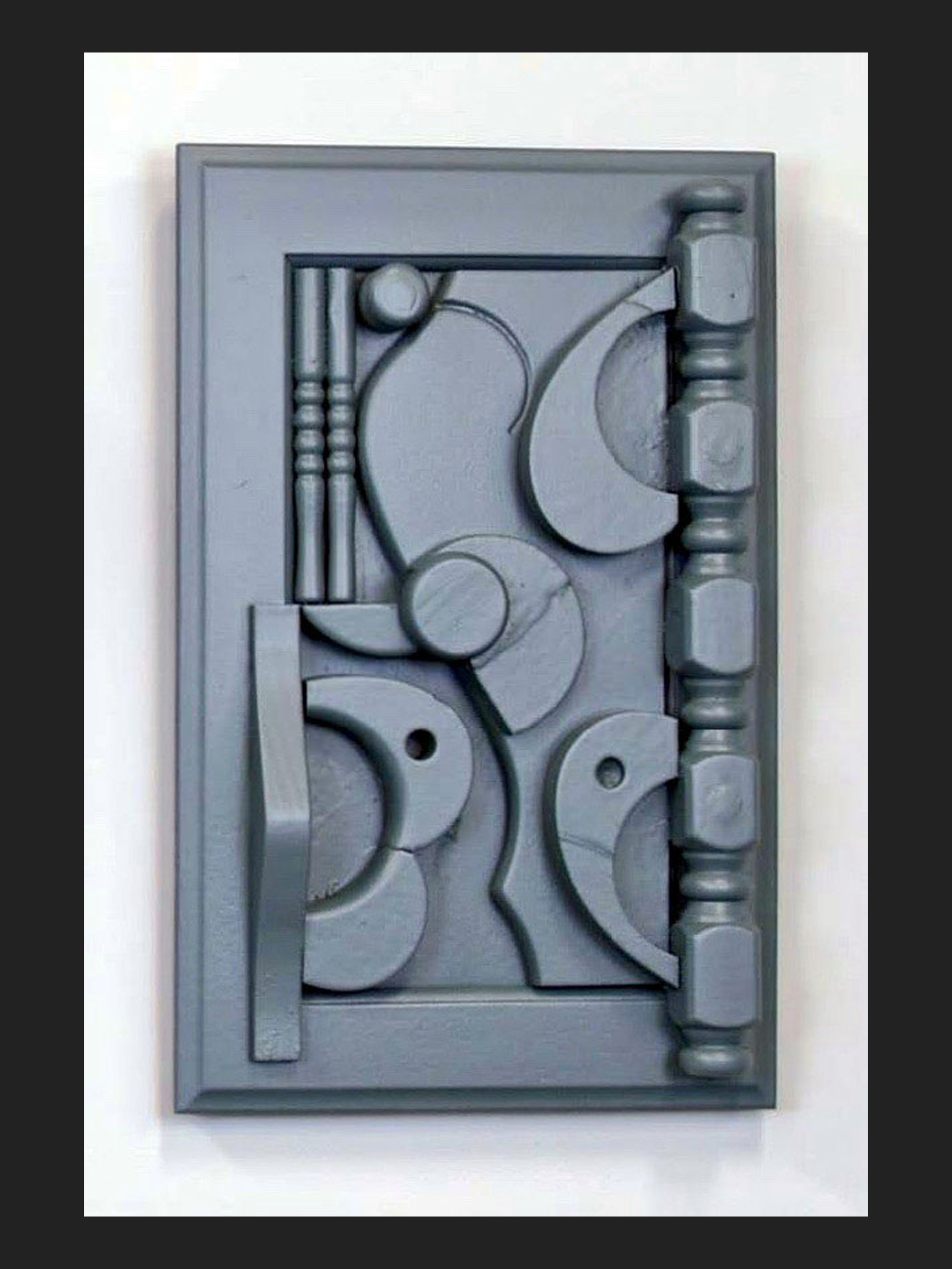 David Furman painted wooden sculpture