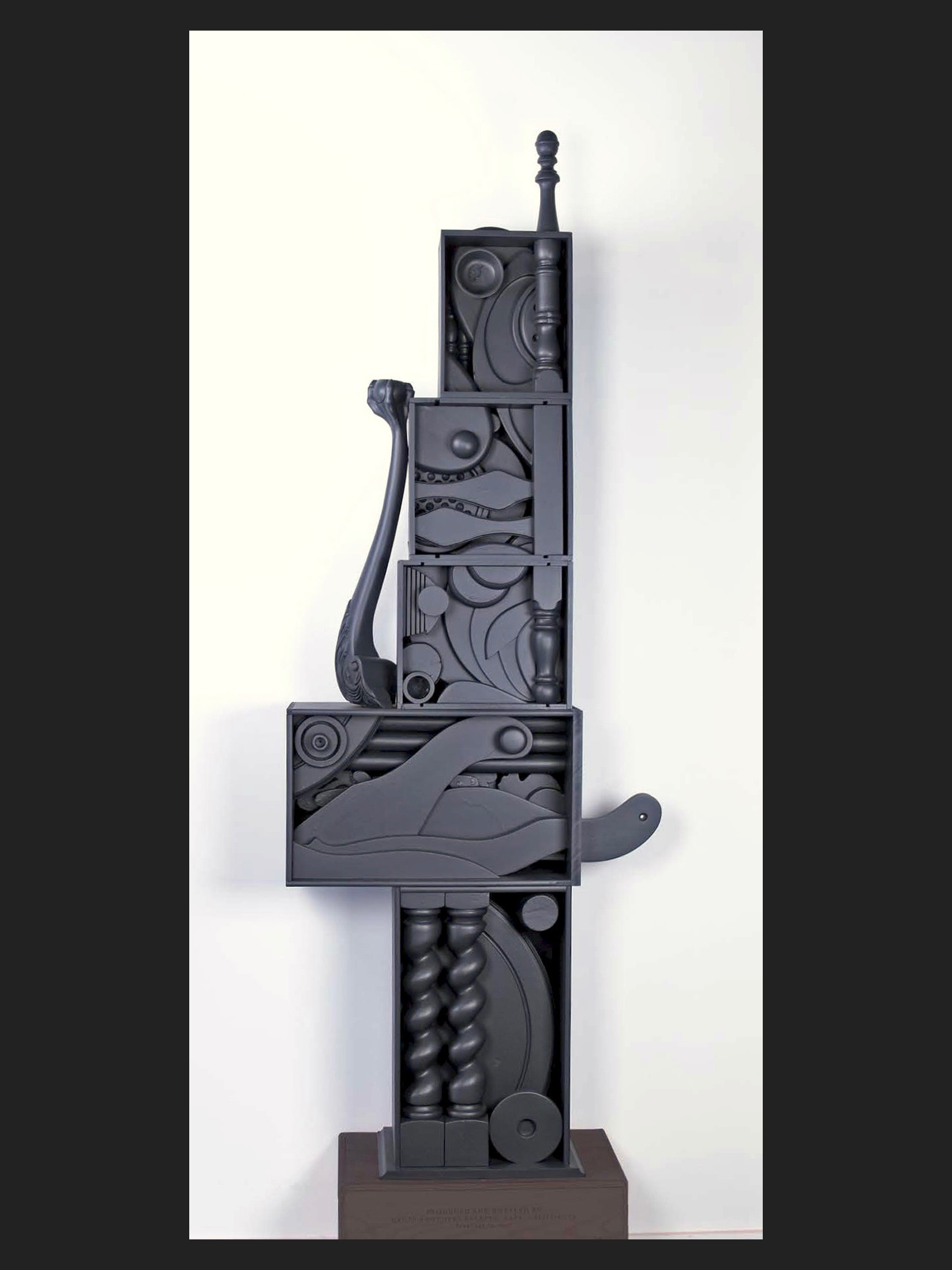 David Furman painted wooden sculpture