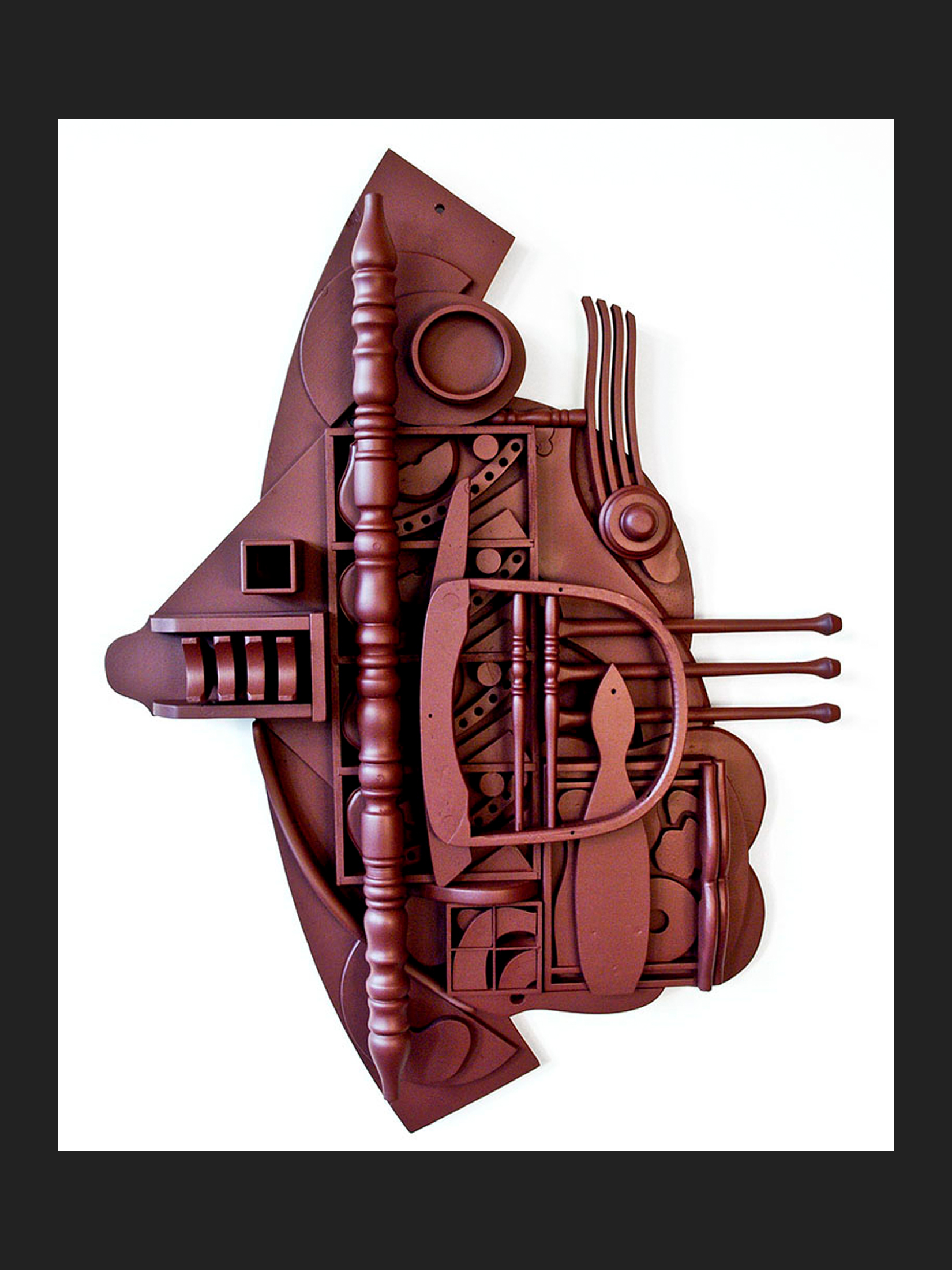 painted wooden sculpture David furman