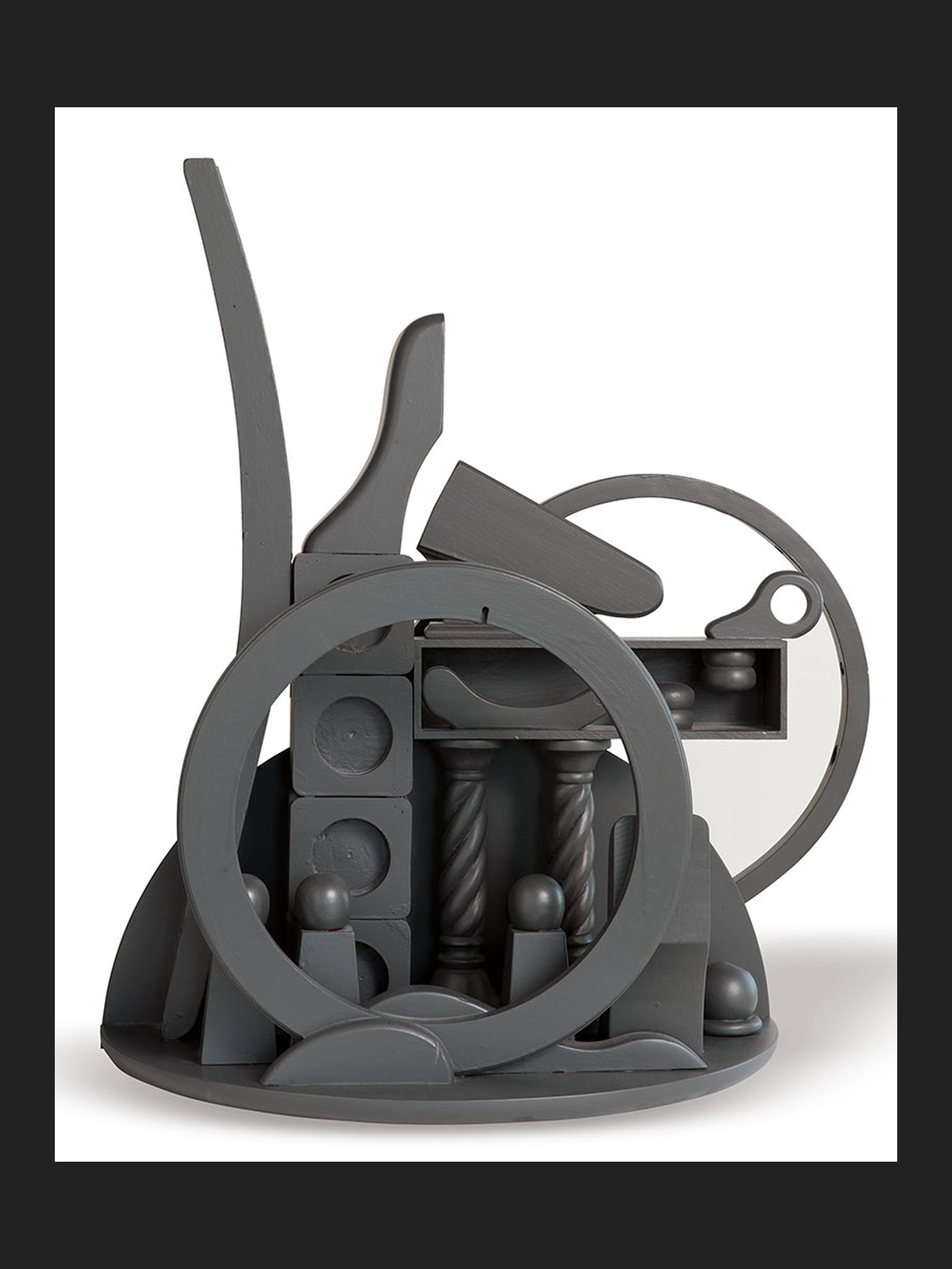 painted wooden sculpture David Furman