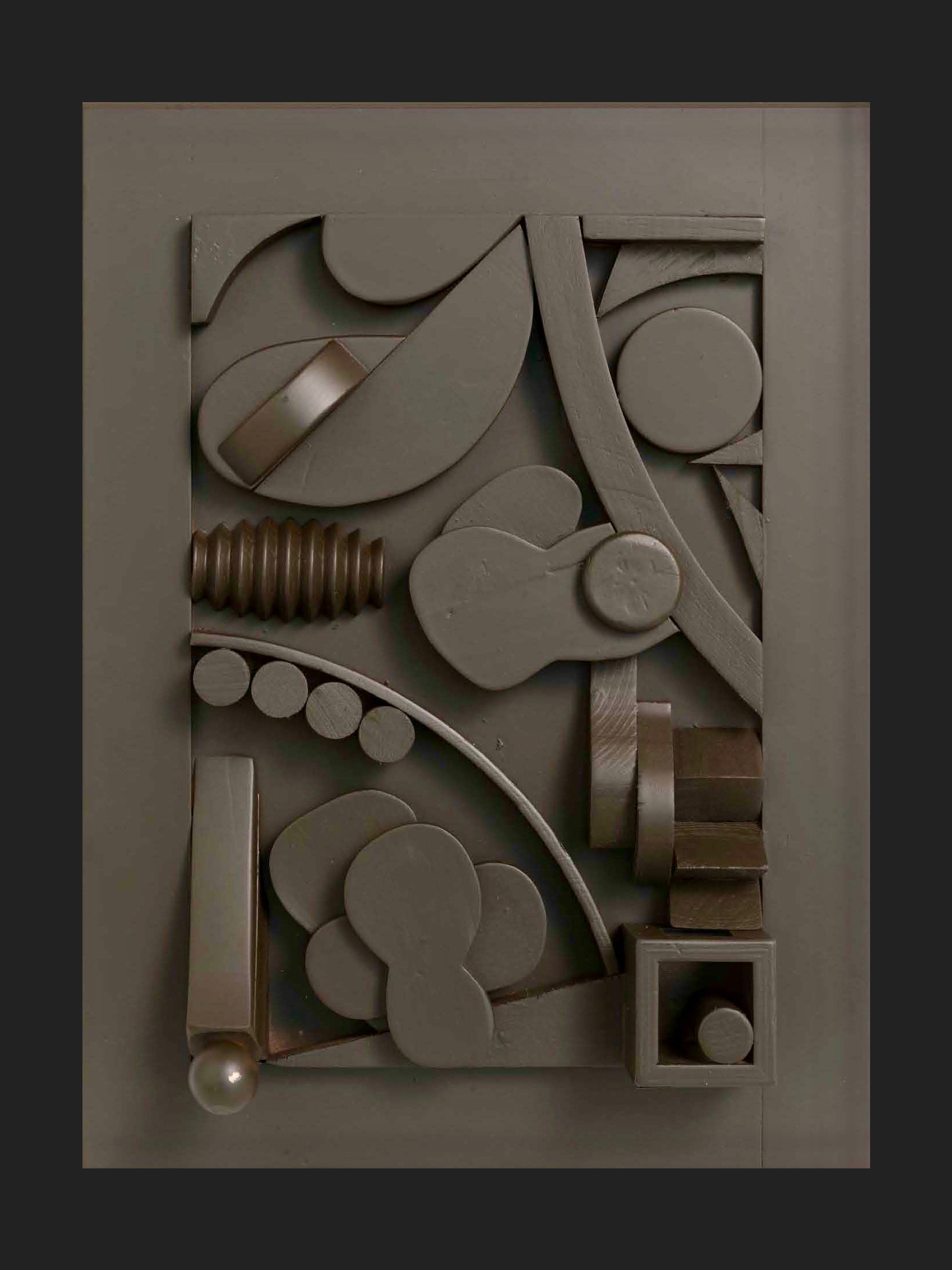 painted wooden sculpture David Furman