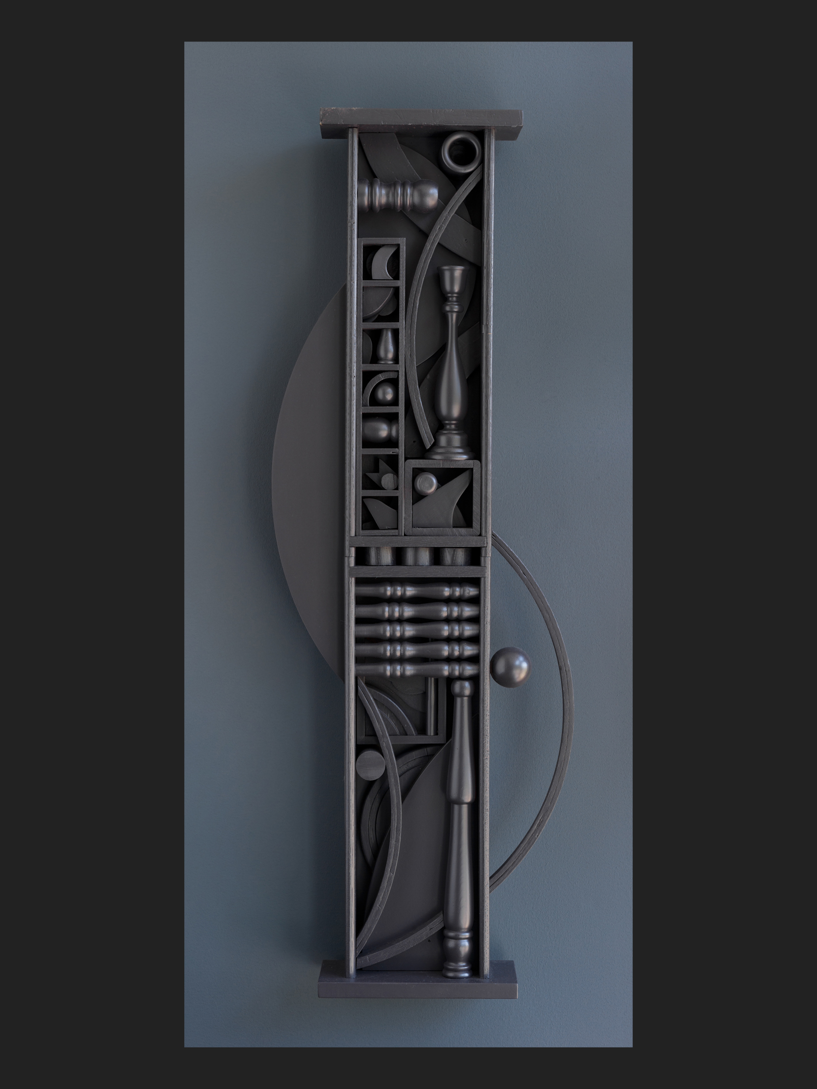 painted wooden sculpture David furman