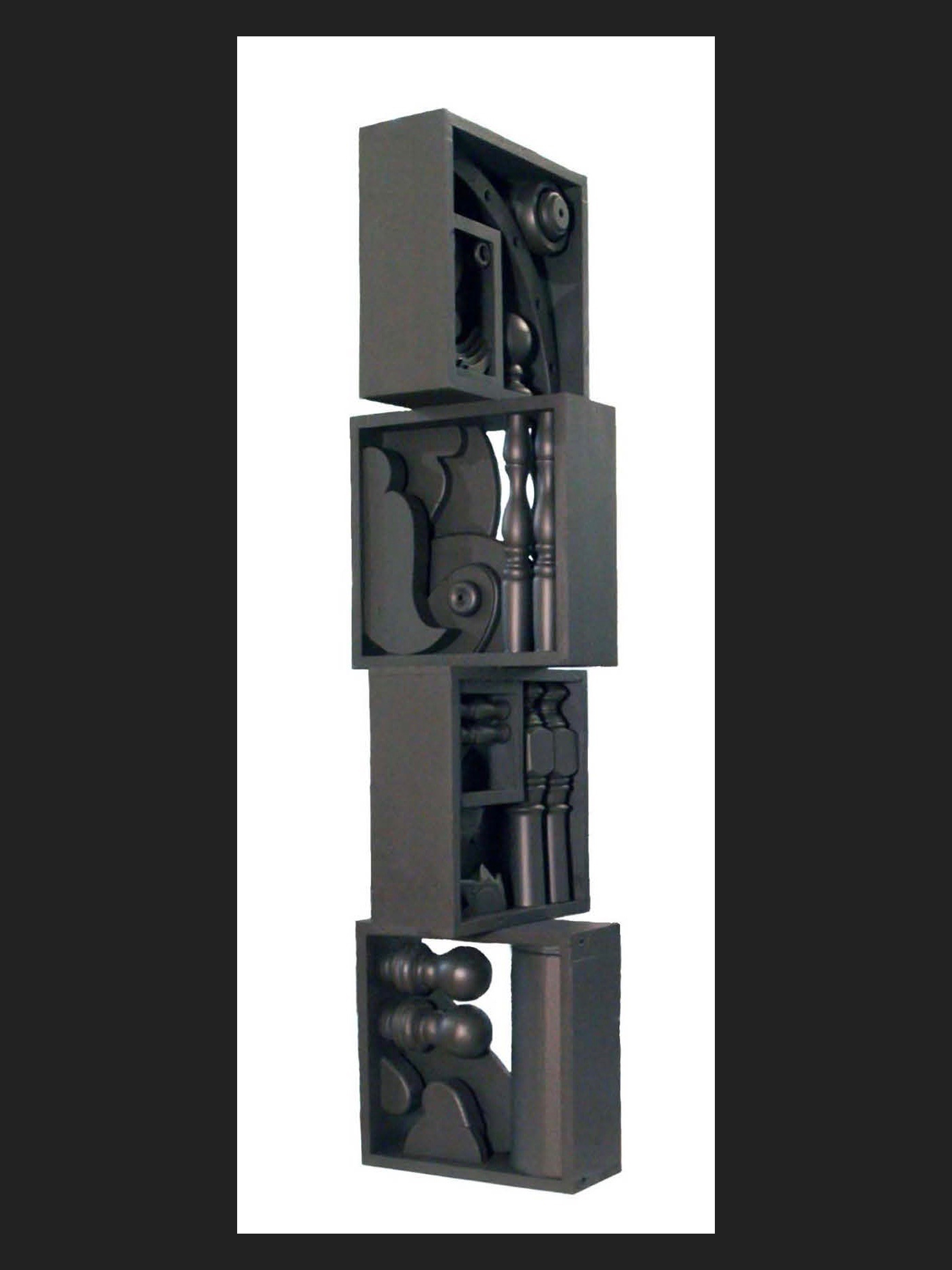 painted wooden sculpture David Furman