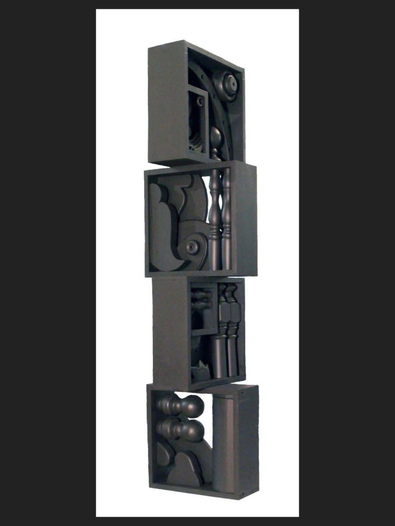 painted wooden sculpture