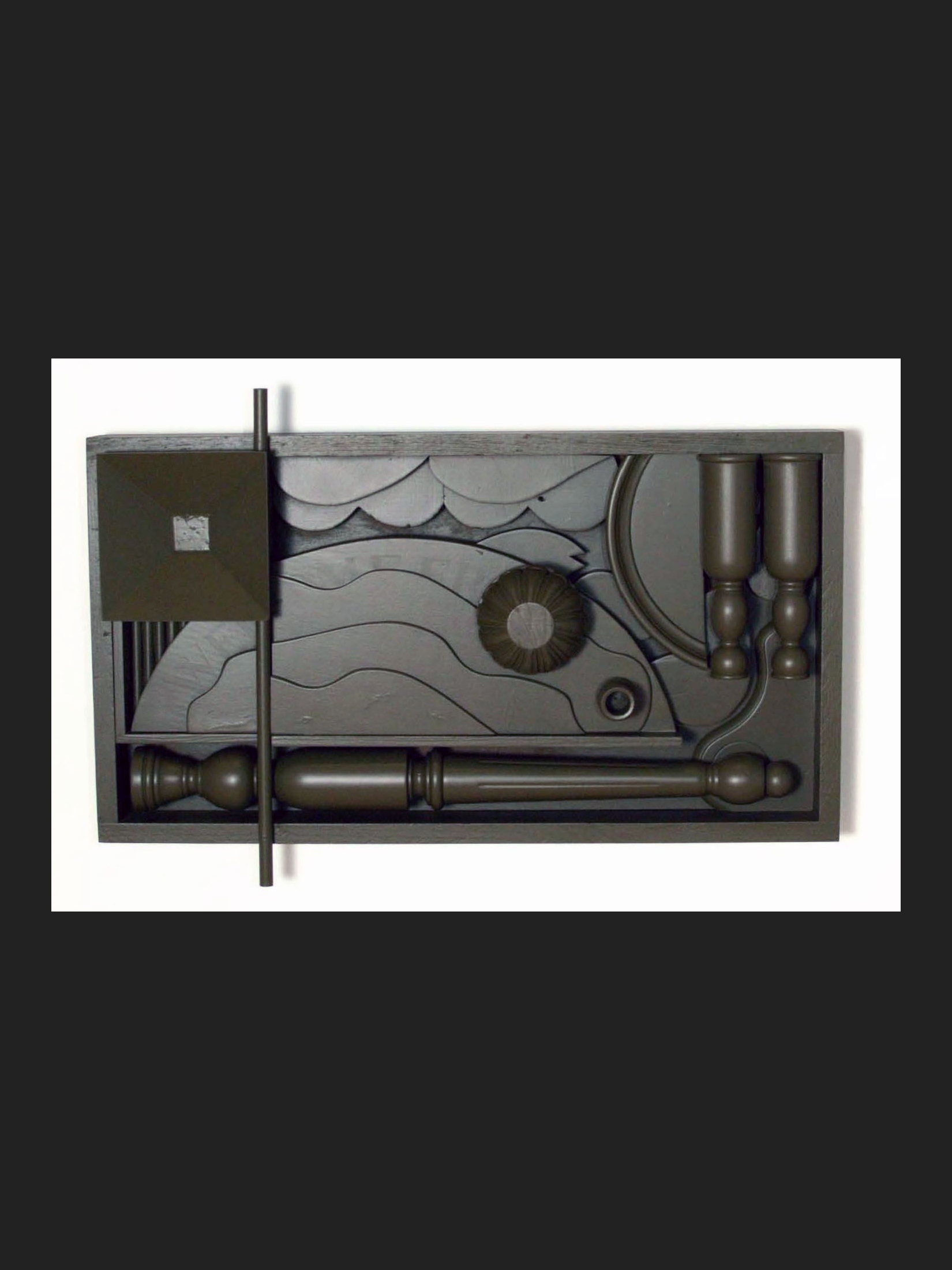 painted wooden sculpture David Furman