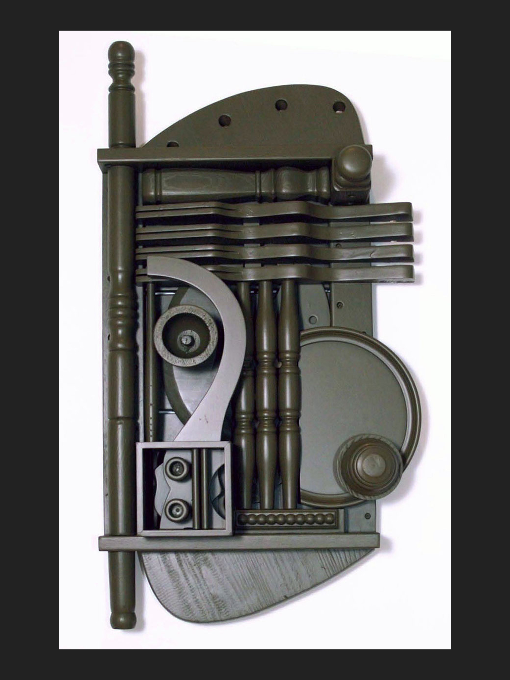 painted wooden sculpture David Furman