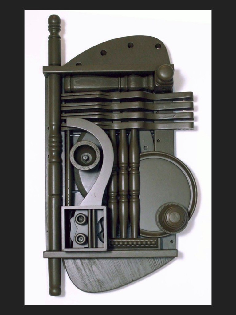 painted wooden sculpture