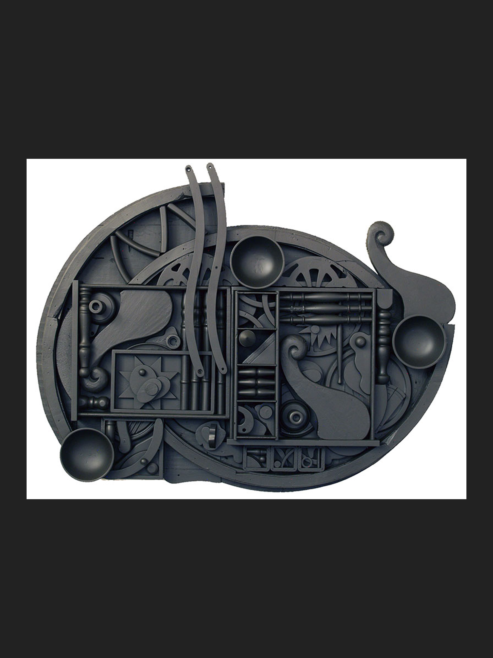 painted wooden sculpture David Furman