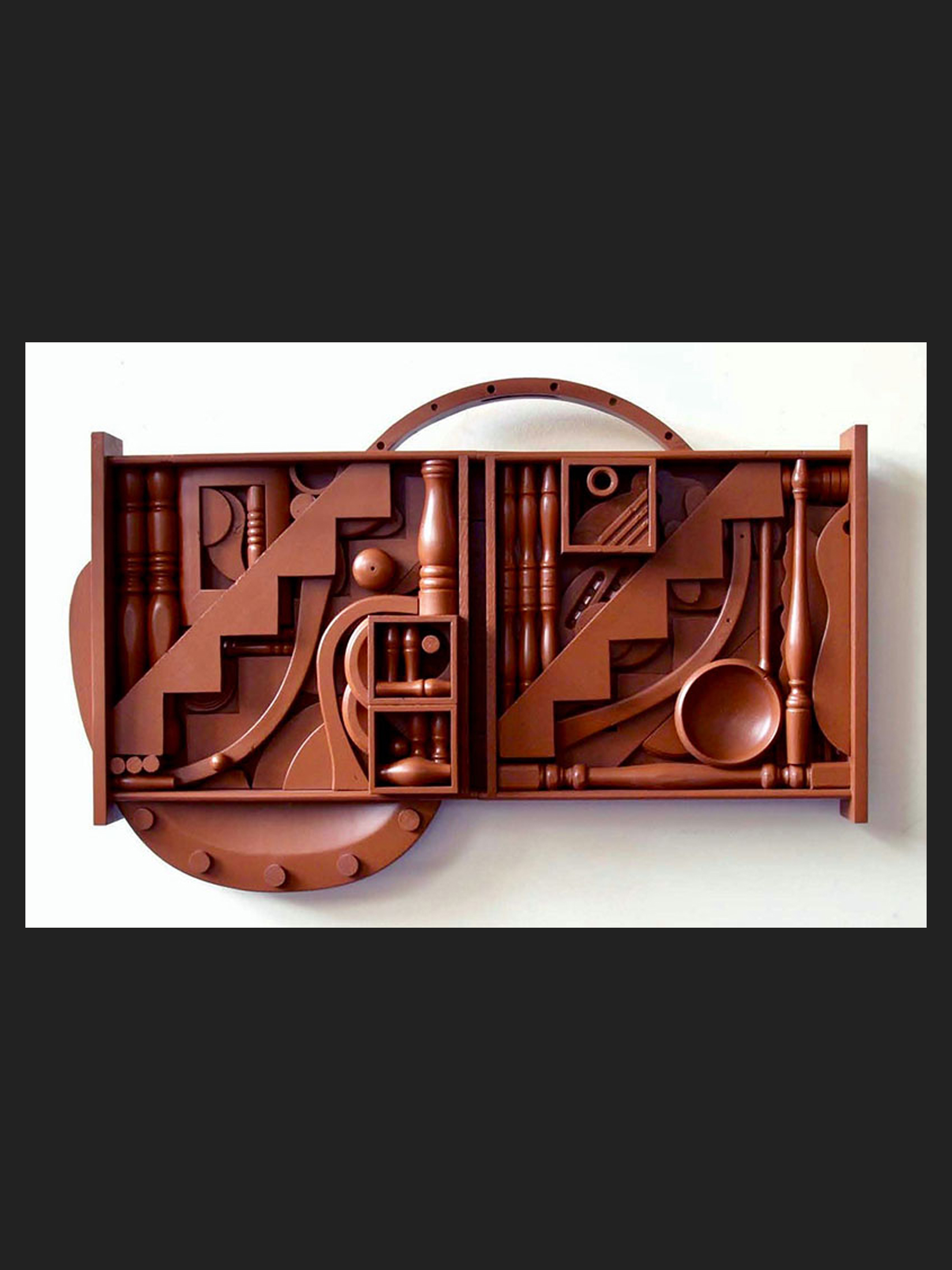 painted wooden sculpture David Furman