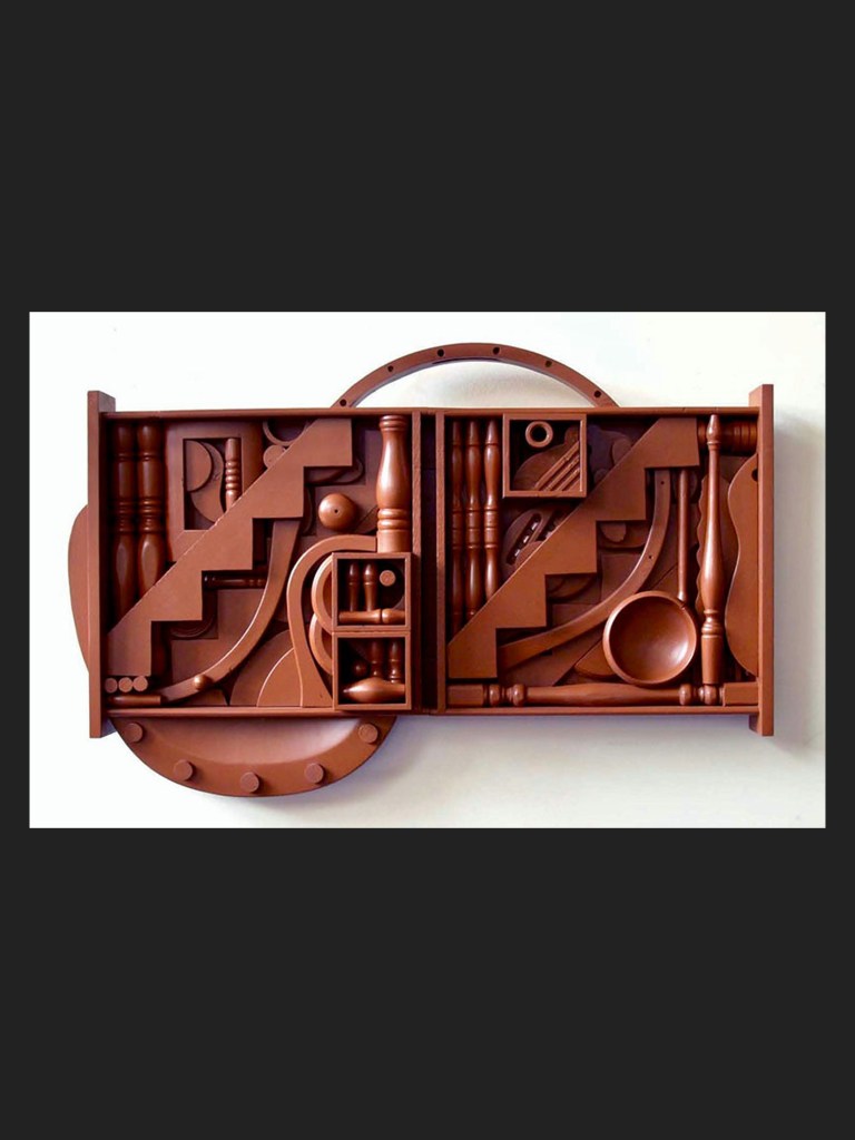 painted wooden sculpture