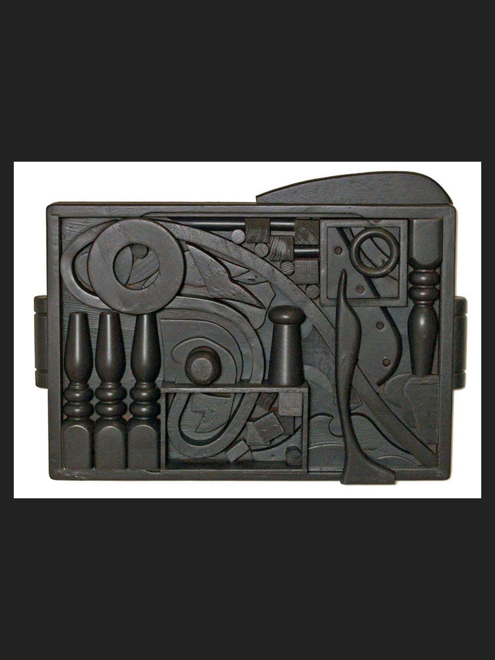 painted wooden sculpture David Furman