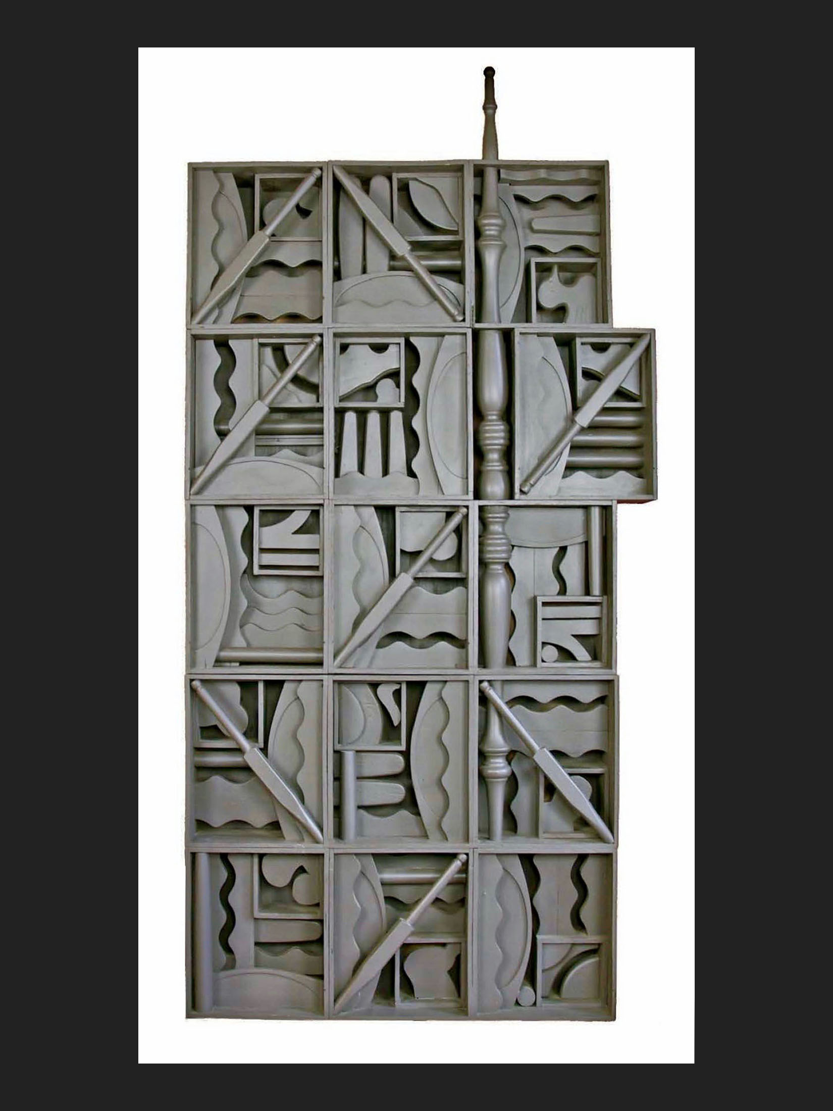 painted wooden sculpture David Furman sculpture