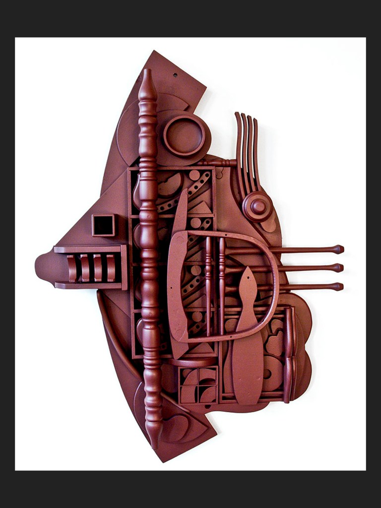 painted wooden sculpture