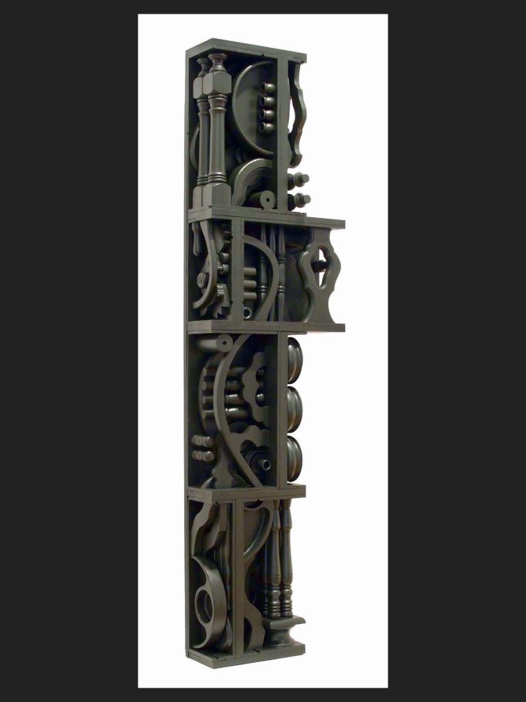 painted wooden sculpture