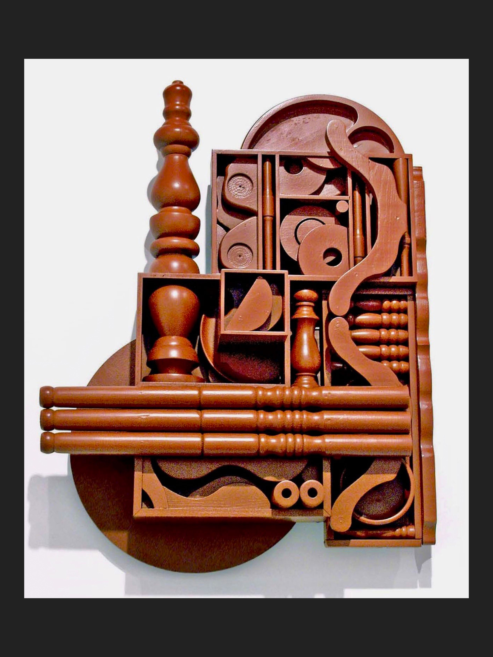 painted wooden sculpture David Furman sculpture