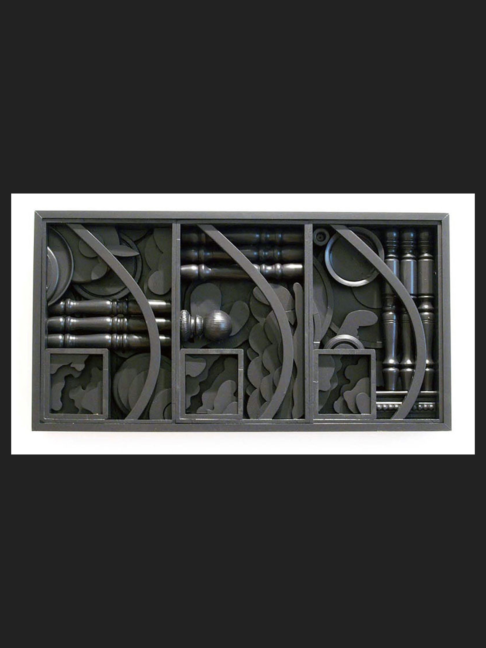 painted wooden sculpture David Furman sculpture