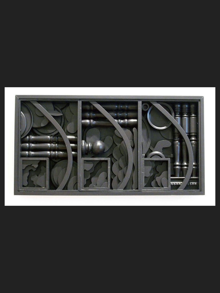 painted wooden sculpture